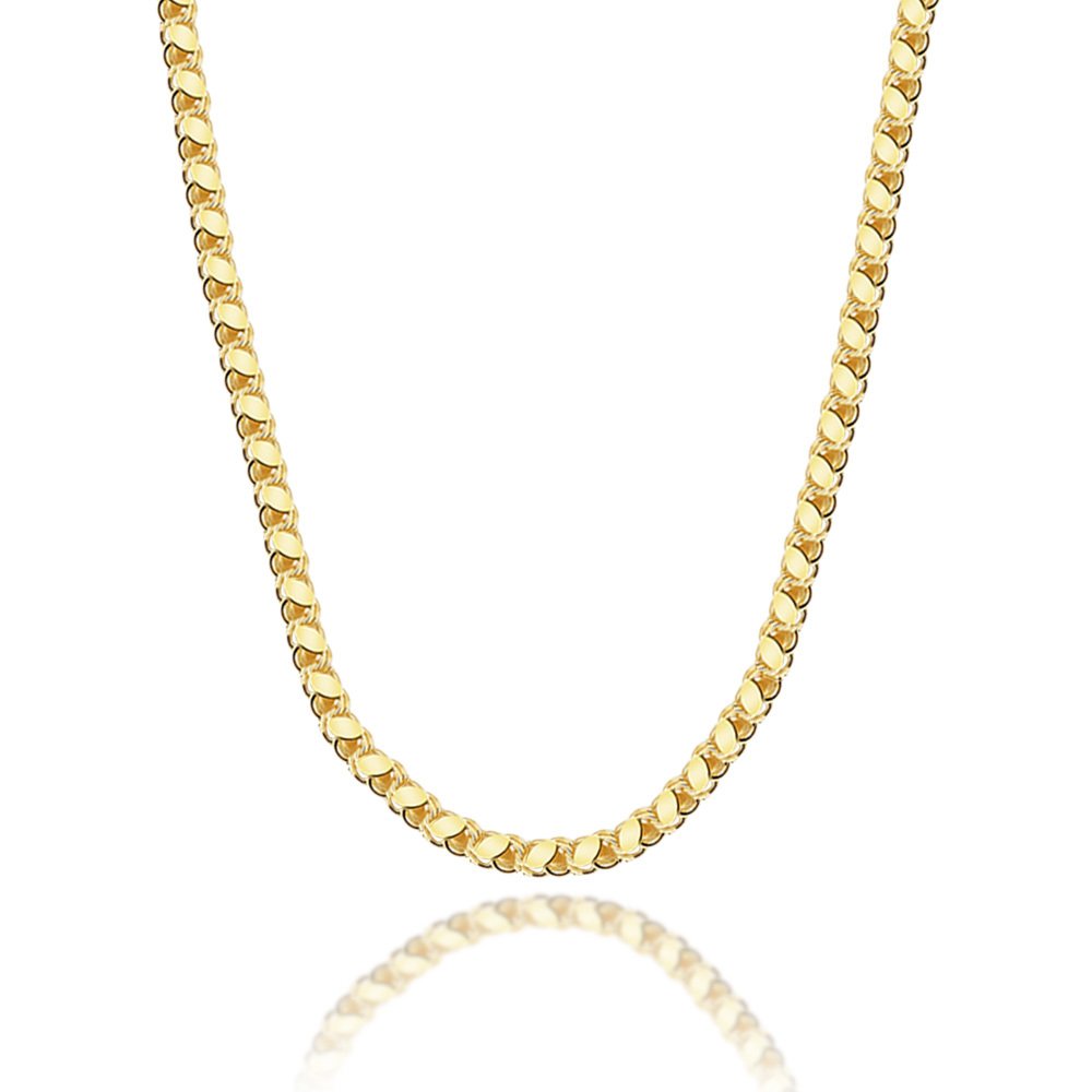 Arpa Zincir Gümüş Kolye Gold