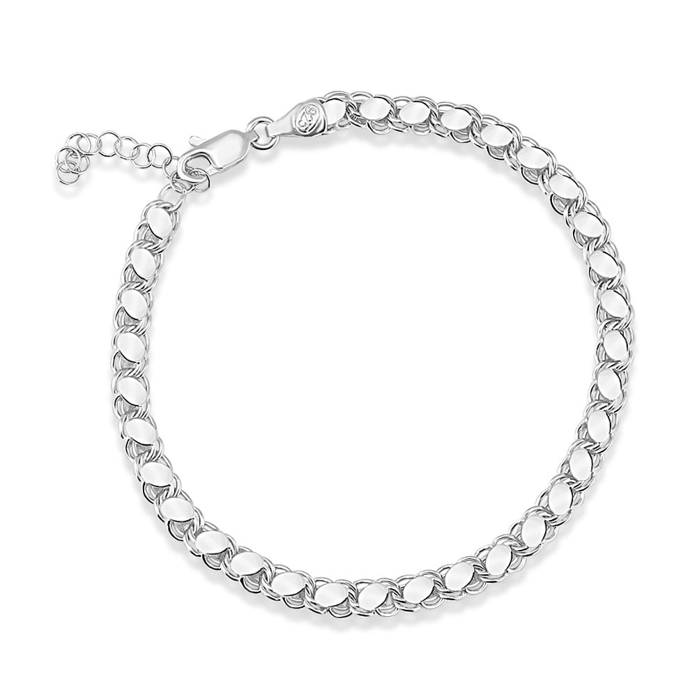 Arpa Zincir Gümüş Bileklik