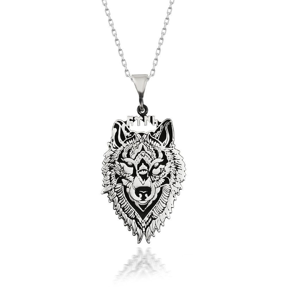 Choice Gümüş Kurt Kolye