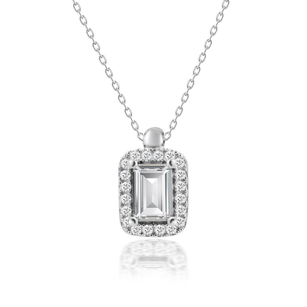 Choice Gümüş Baget Kolye Orta Boy