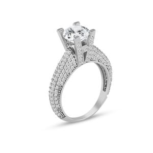 Choice Tek Taş Gümüş Yüzük Prenses