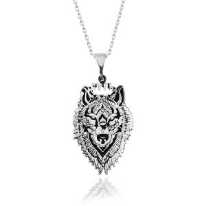 Choice Gümüş Kurt Kolye