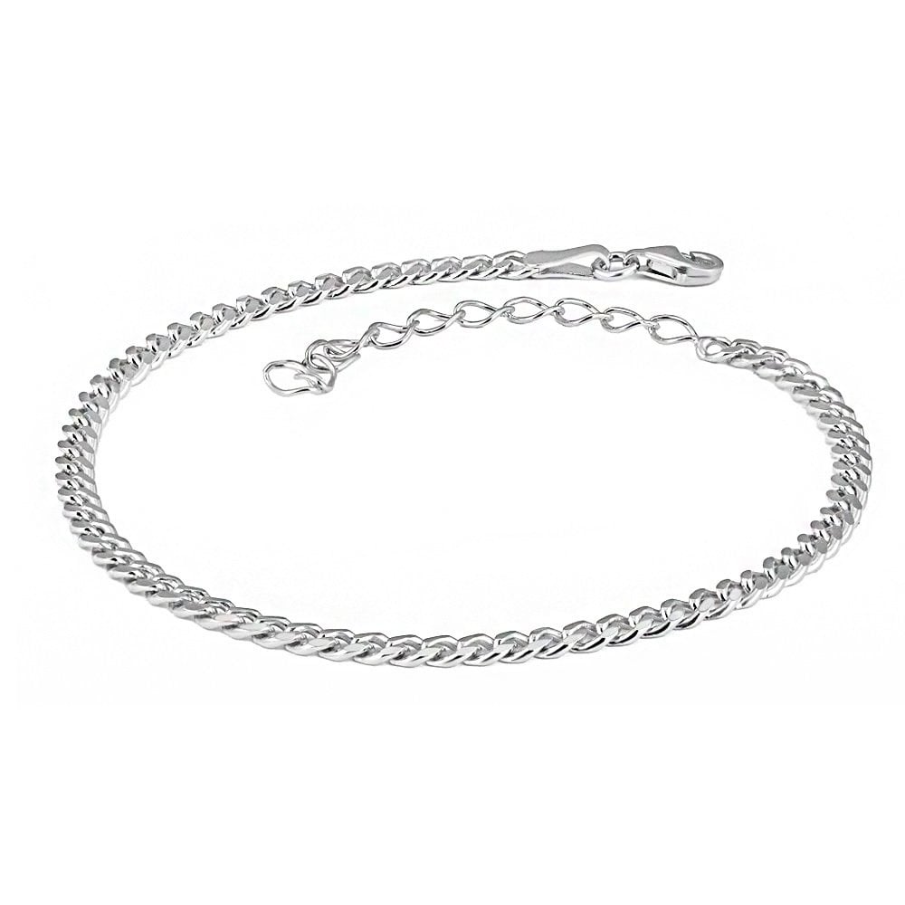 Gurmet Gümüş Halhal Uzatmalı Rodyum