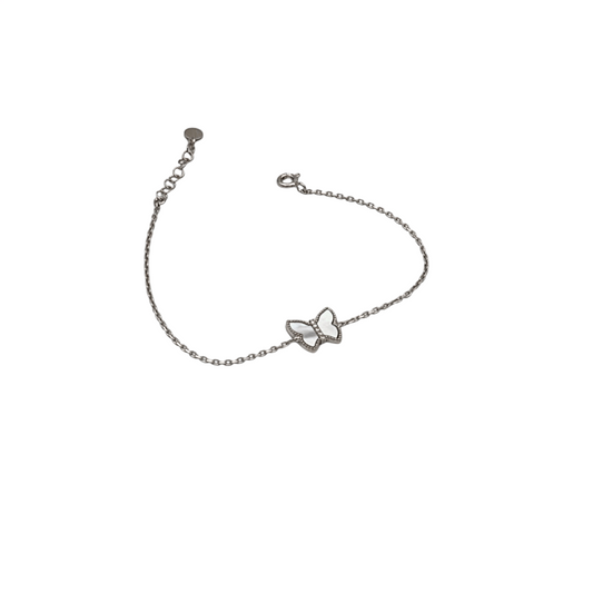 Choice Gümüş Sedef Kelebek Bileklik