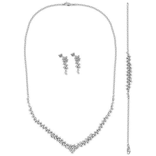 Choice Gümüş Sarmaşık Gerdanlık Set