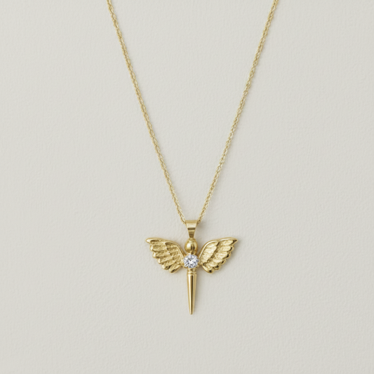 Seraph Meleği Gümüş Kolye