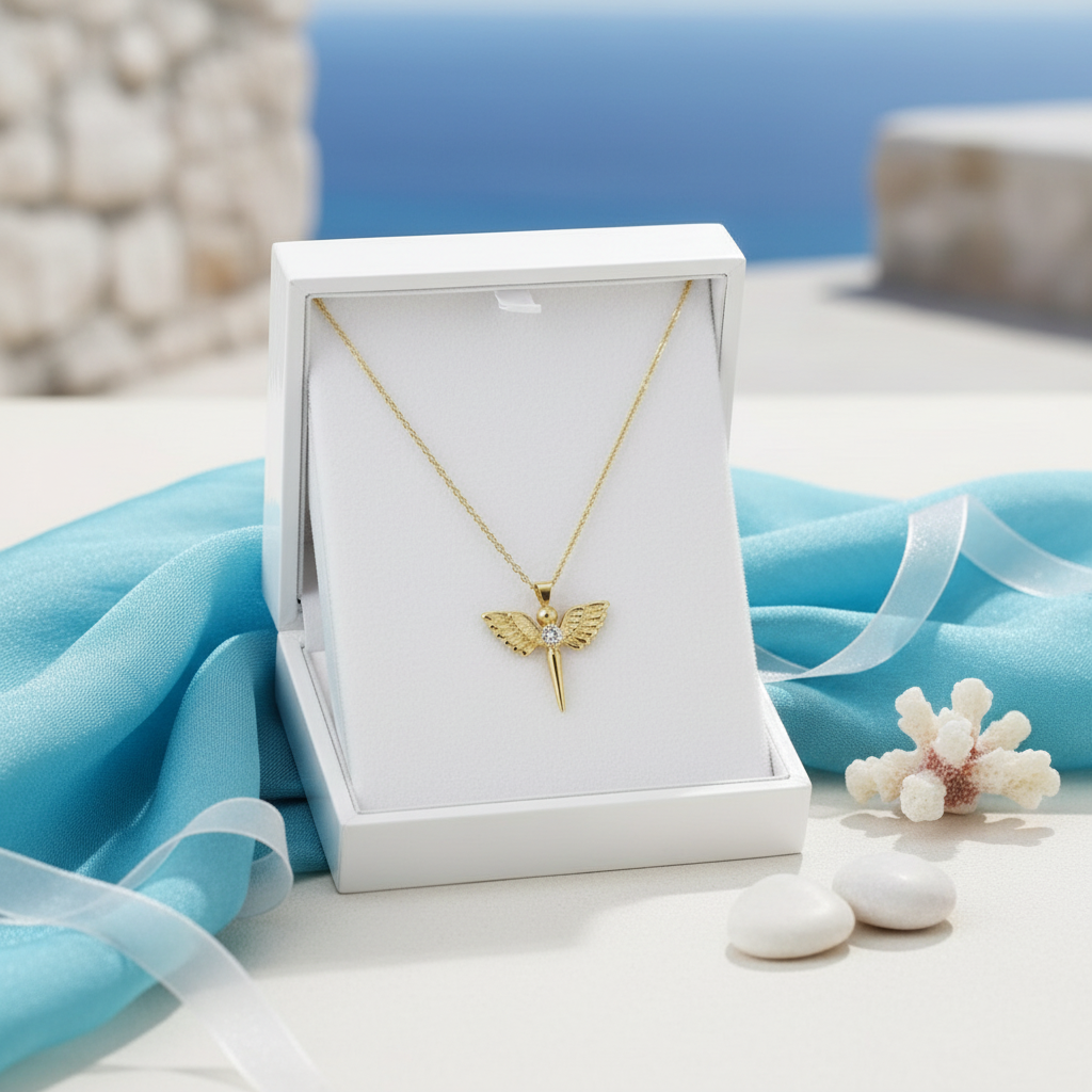 Seraph Meleği Gümüş Kolye