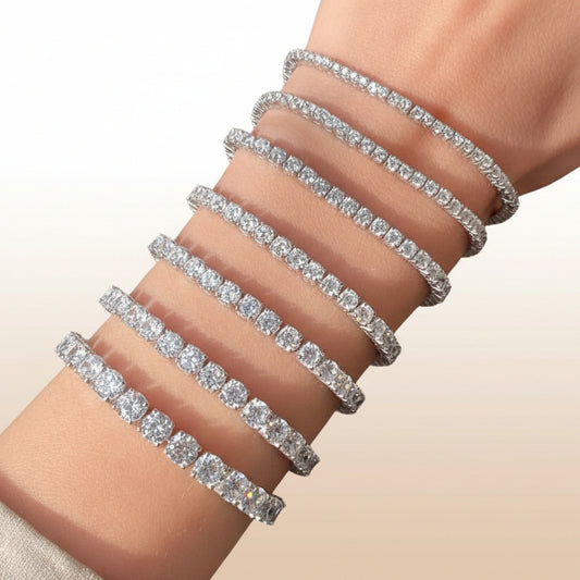 Su Yolu Gümüş Bileklik Kutu Kilitli