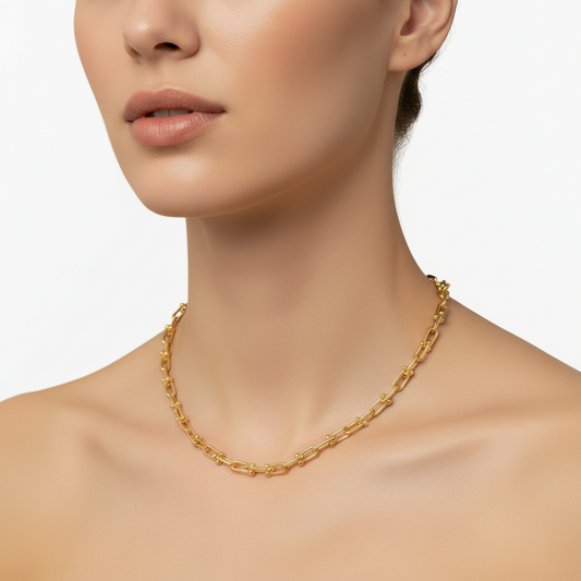 Link Bayan Zincir Kolye Gold