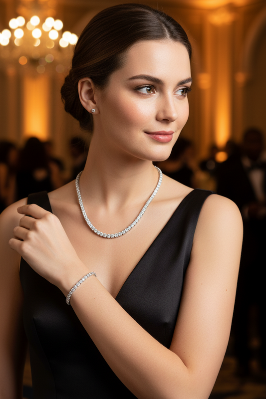 Choice Su Yolu Gümüş Gerdanlık Set