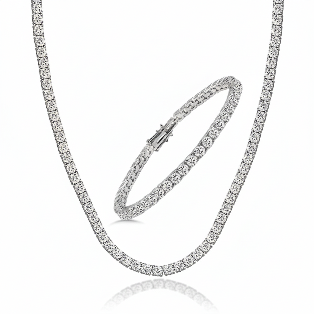 Choice Su Yolu Gümüş Gerdanlık Set