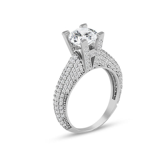 Choice Tek Taş Gümüş Yüzük Prenses