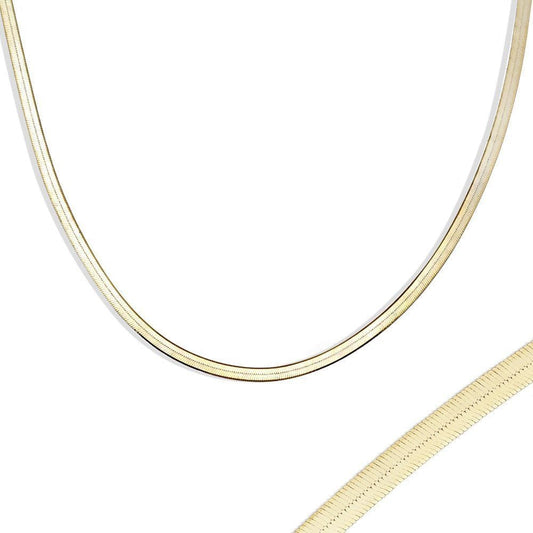 İtalyan Yassı Zincir Gümüş Gold