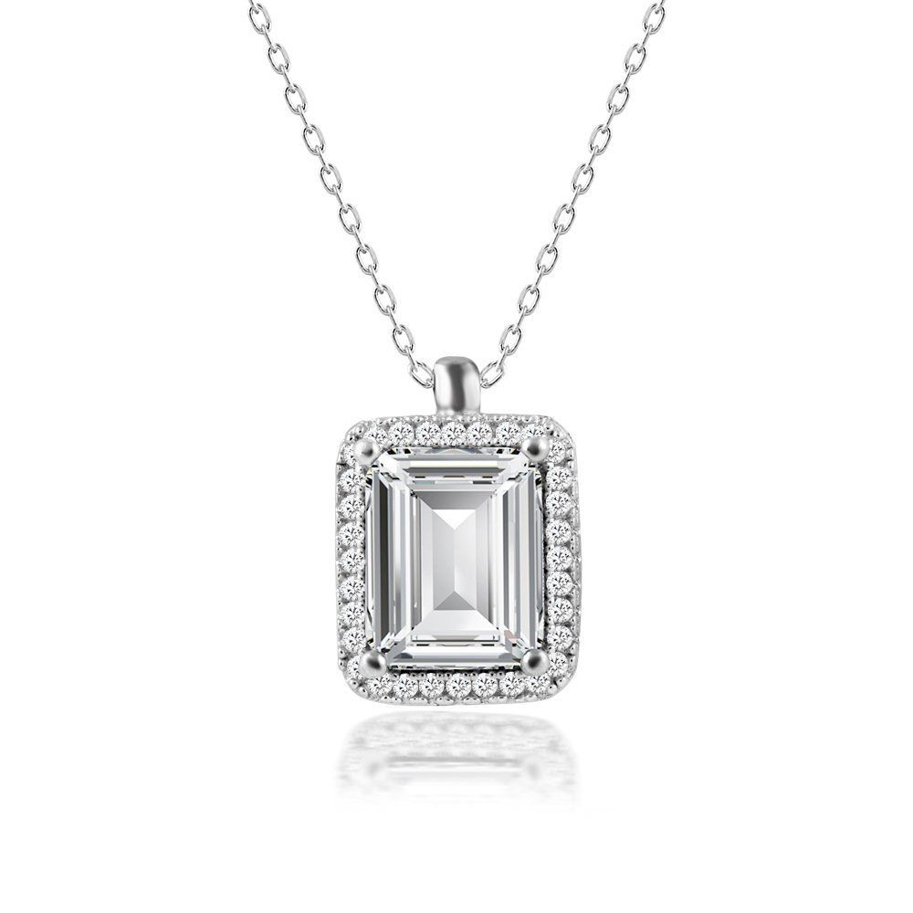 Baget Gümüş Kolye Büyük Boy