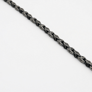 Choice Gümüş Black Skald Zincir Kolye