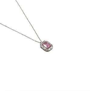 Choice Gümüş Pembe Baget Kolye