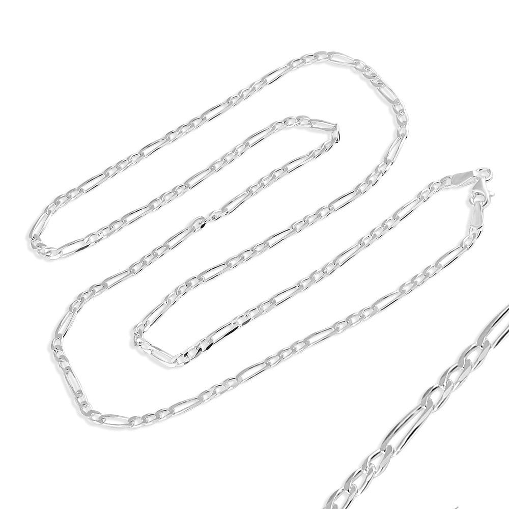 Figaro Gümüş Zincir Kolye 60 cm