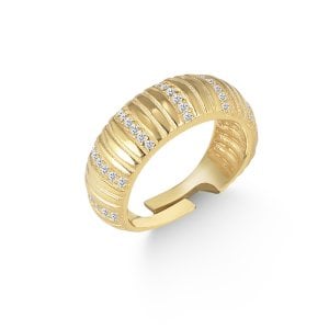 Kaftan Gümüş Bayan Yüzük Gold